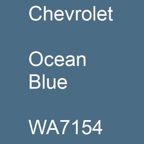 Chevrolet, Ocean Blue, WA7154.